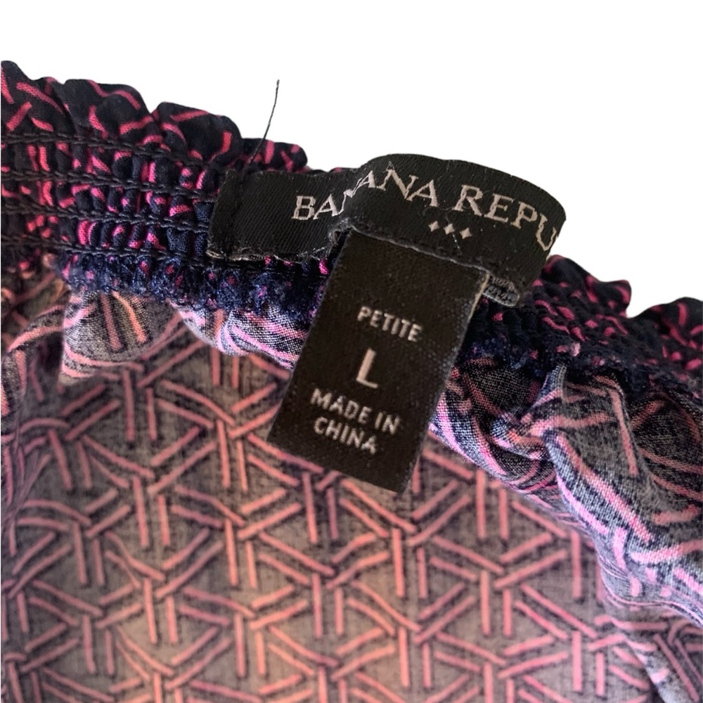 Banana Republic Factory Purple Printed Romper - Picture 4 of 11